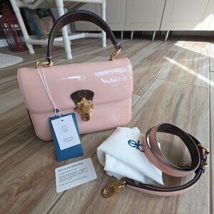 PRICE  REDUCED Louis Vuitton Cherrywood Vernis Leather Monogram Leather Handbag